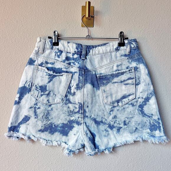 BP Nordstrom Bleached Distressed High Rise Denim Cutoff Shorts Size 29 - Picture 3 of 6